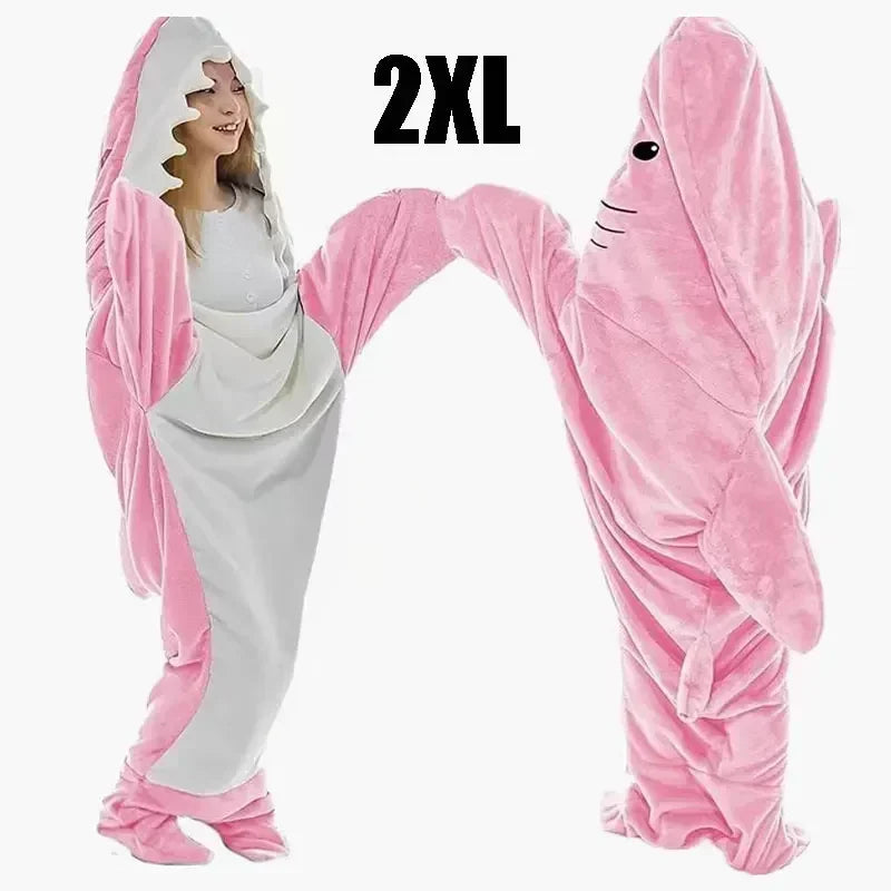 Snuggly Shark Cozy Hooded Onesie Stonrfieldanket | Stonrfield
