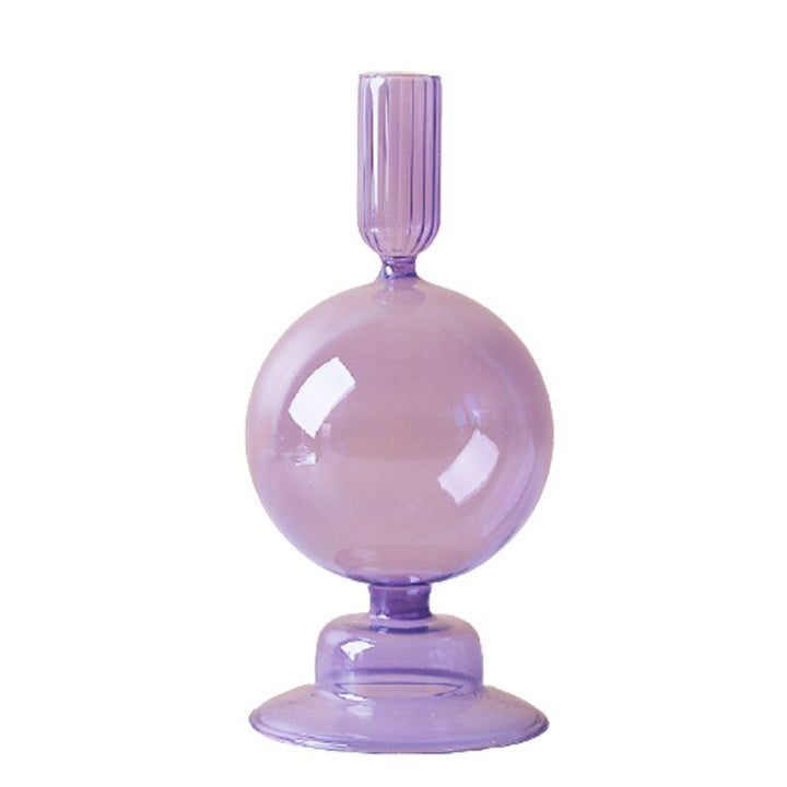 Stornfield | Lilac Glass Candlestick
