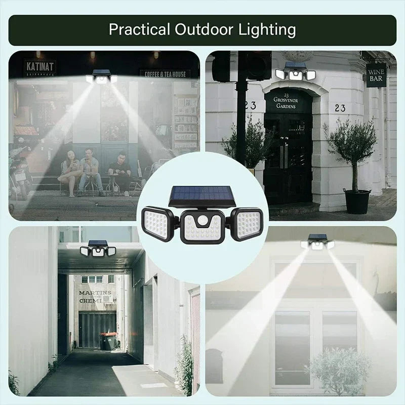 Power Save Motion Activated Outdoor Solar Lamp | Stornfield