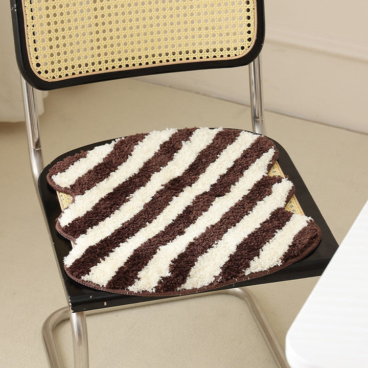Stornfield | Striped Quilted Chair Cushion