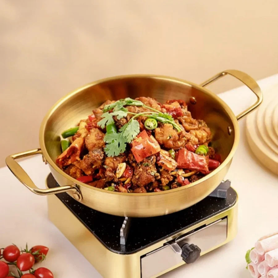GastroPan – Stainless Steel Sauce & Paella Pan with Handle Stornfield