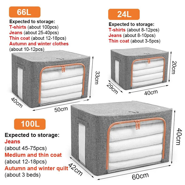 FoldaStornfielde Storage Space-Saving Large Organizer Box | Stornfield