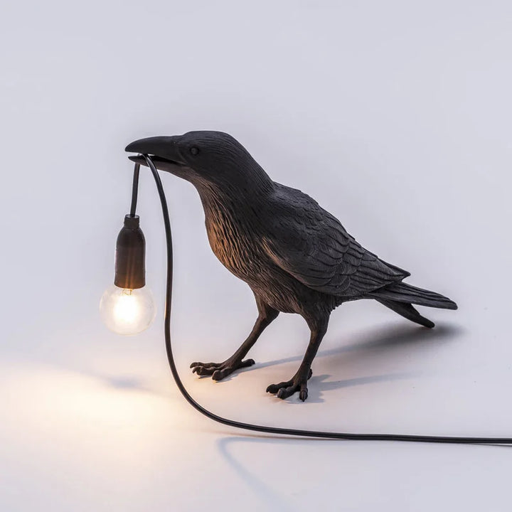 Stornfield | Modern Lucky Bird Table Lamp - Creative Resin Animal Design for Bedroom and Living Room