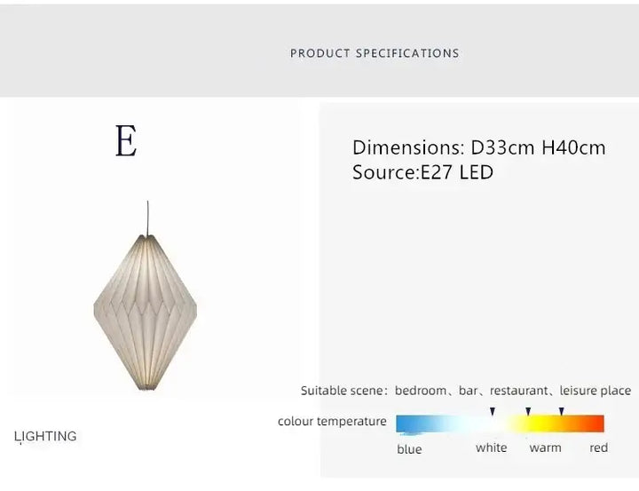 Stornfield | Elegant origami-inspired paper lantern