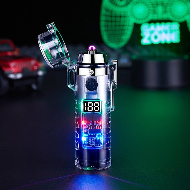 Windproof Double Arc Transparent Flashlight Lighter | Stornfield