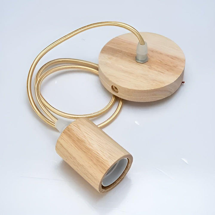Handcrafted wooden pendant lamp with a naturally warm aura and timeless charm Stornfield