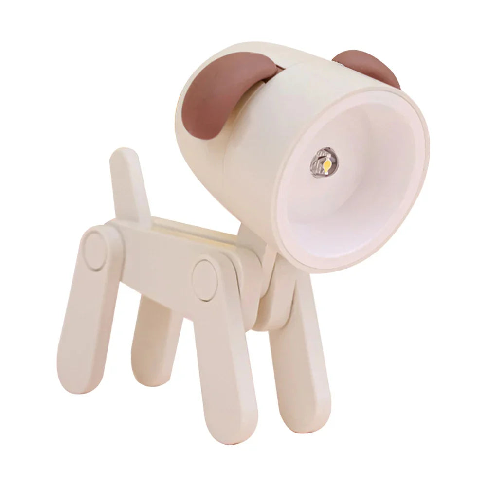 Stornfield | Cute LED Night Light - Mini Dog, Deer, Dinosaur Foldable Table Lamp for Children's Bedroom