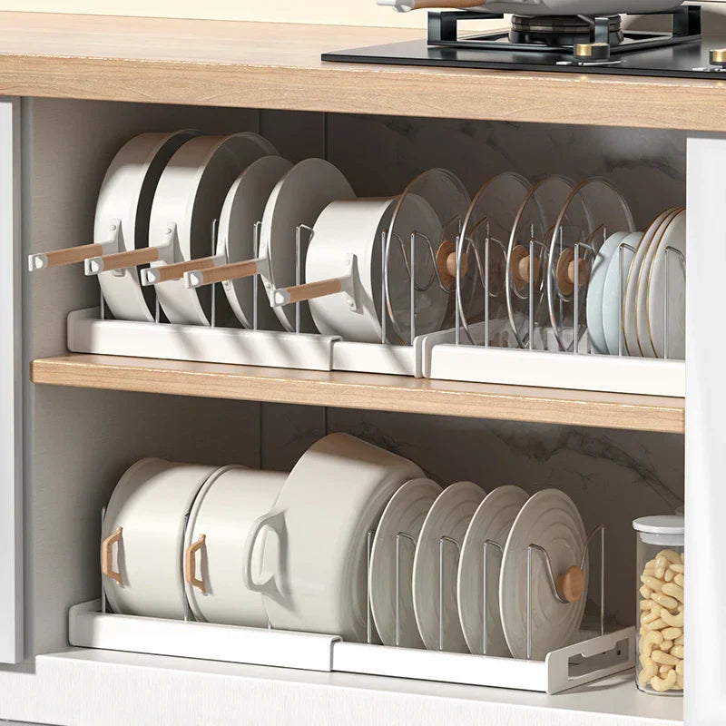 FlexiCook LidMaster – Foldable Kitchen Utensil & Pot Lid Holder for More Organization Stornfield