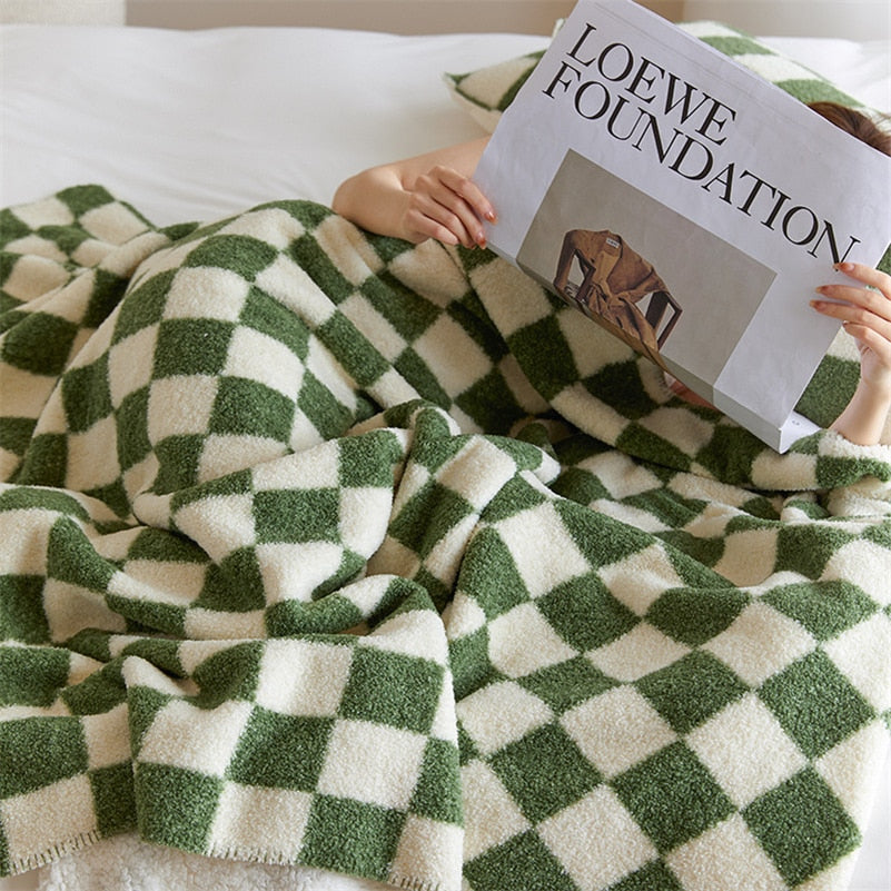 Plain Check Throw | Stornfield