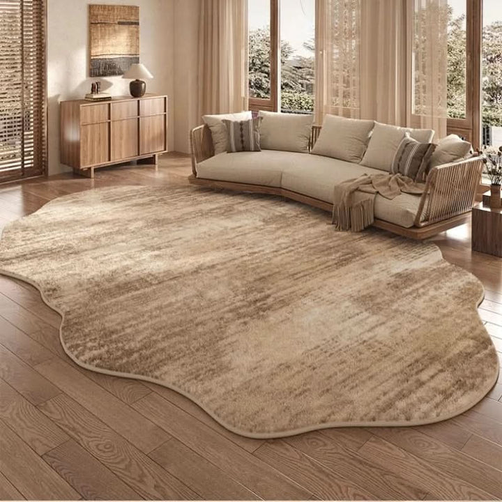 Stornfield | Irregular Plush Washable Rug for Bedroom and Living Room