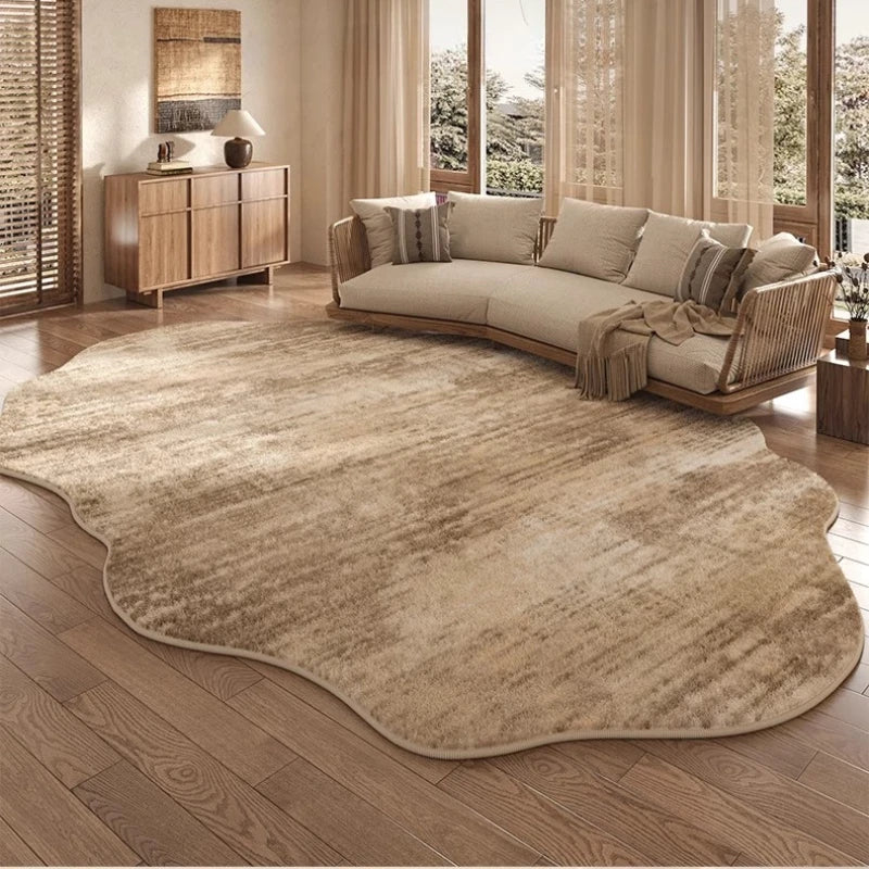 Stornfield | Irregular Plush Rug Light Luxury Washable for Bedroom and Living Room