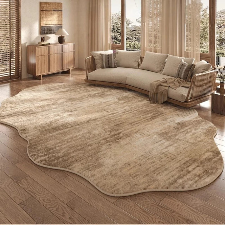 Stornfield | Irregular Plush Rug Light Luxury Washable for Bedroom and Living Room