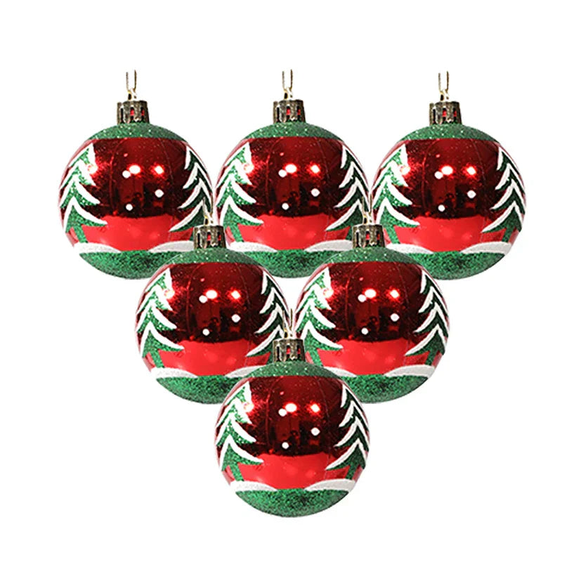 Elegant Snowflake Christmas Baubles Set – High-quality Christmas ornaments in red, white and gold, perfect for festive tree decoration at Christmas | Stornfield