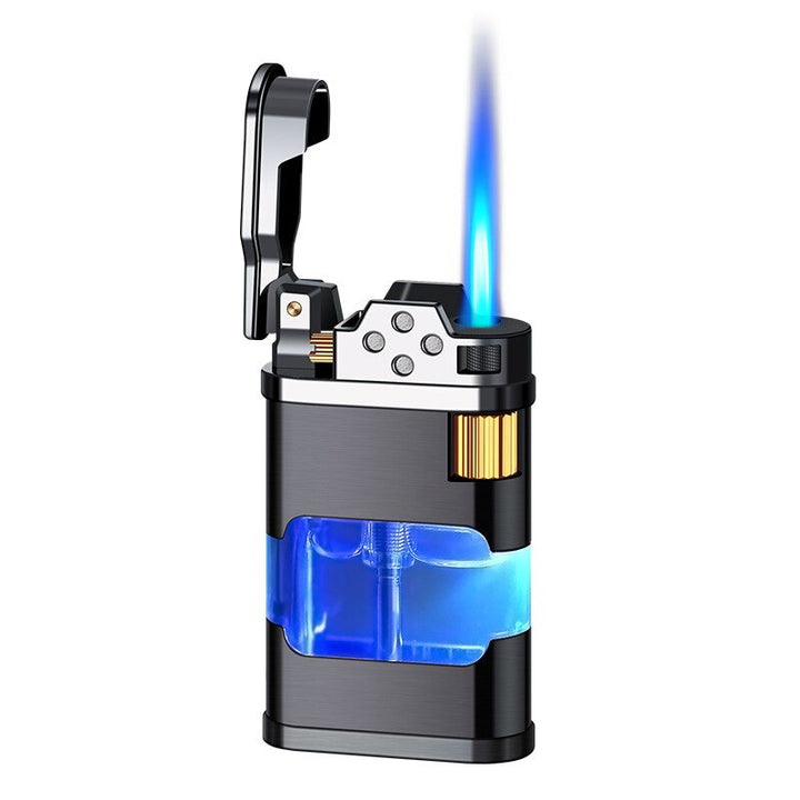 Blue Flame Metal Windproof Gas Lighter | Stornfield