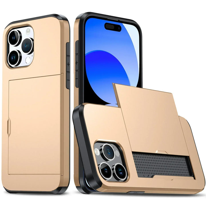 Stornfield | LuxShield iPhone Case with Card Holder | Slim Design | Card Storage | Protection & Style