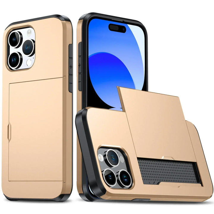 Stornfield | LuxShield iPhone Case with Card Holder | Slim Design | Card Storage | Protection & Style