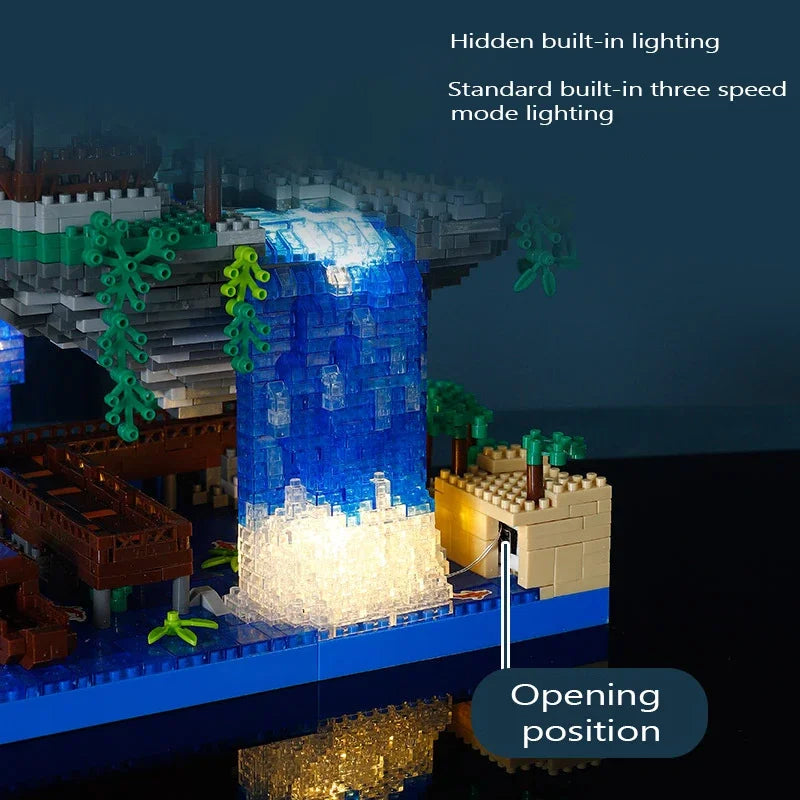 Stornfield | Vintage Architecture Fishing Flowers Pond Castle Girl Model Brick Assembly Toy for Children with High Difficulty
