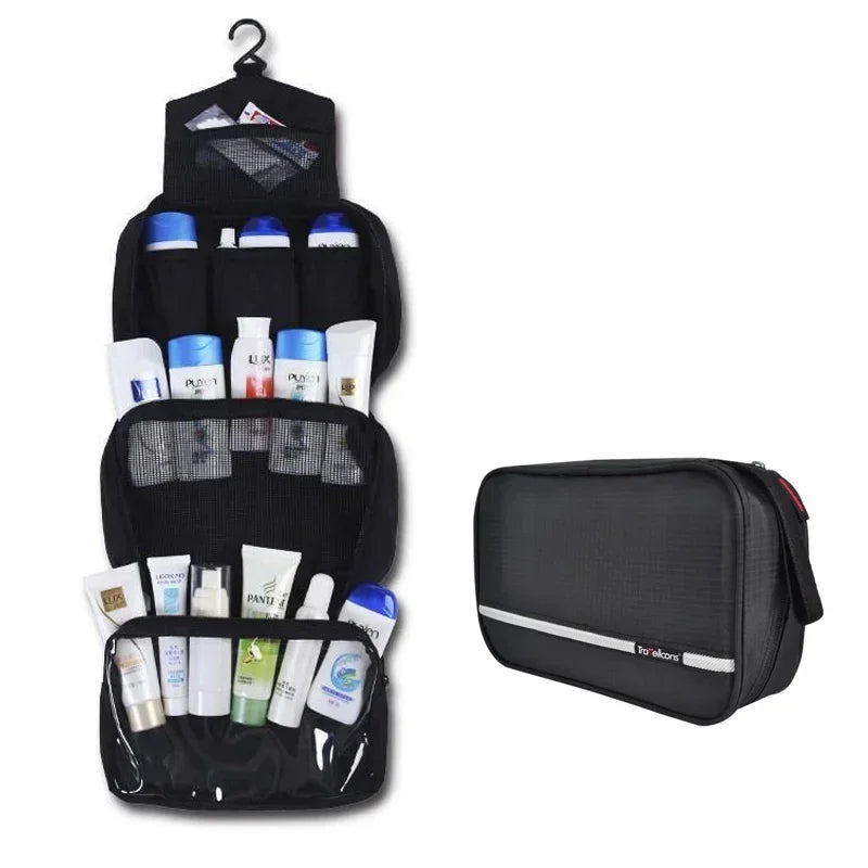 Stornfield | Hanging Toiletry Bag NOMERA TravelHang | With Hooks & Compartments | Waterproof & Foldable | For Women & Men
