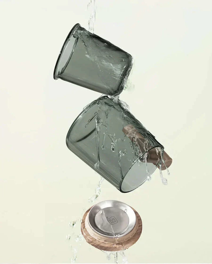Stornfield | Ultra-modern glass teacup with infuser and lid