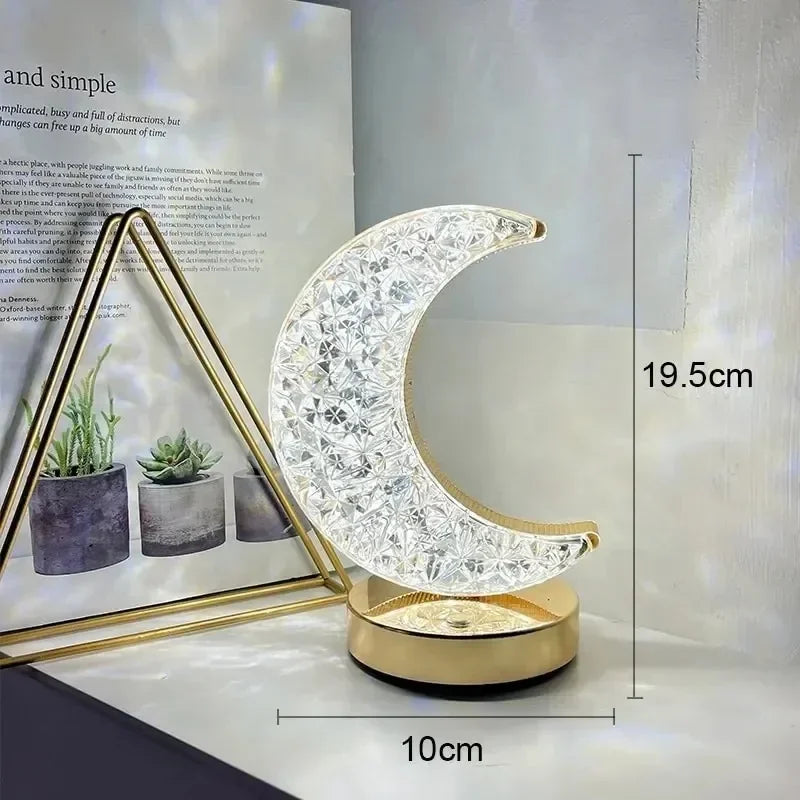 Half Moon Crystal Lamp | Stornfield
