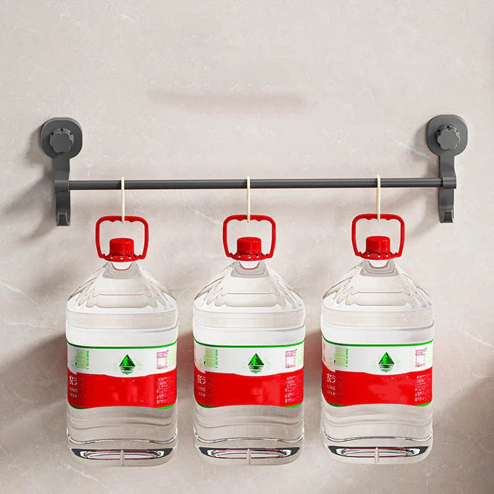 MagnaGrip Power Suction Cup Towel Holder – Black self-adhesive towel holder without drilling Stornfield