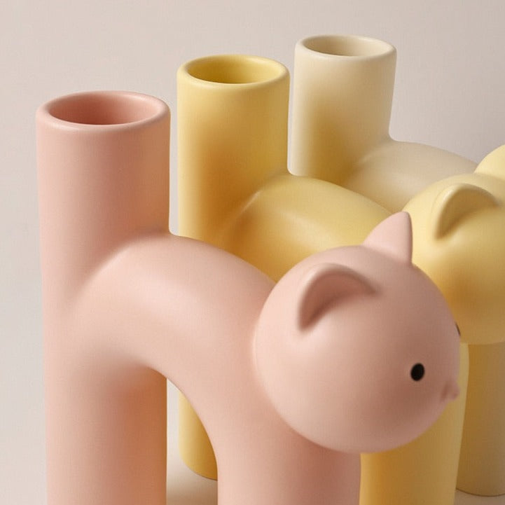 Ceramic Cat Vase | Stornfield