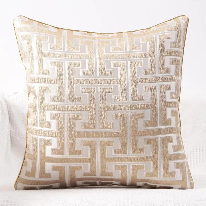 Striped cushion cover in country house style – Decorative sofa cover for living room and couch | Stornfield