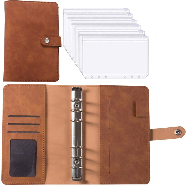 Stornfield | Financial Planner Leather Multi Pocket Bill Organizer Notebook