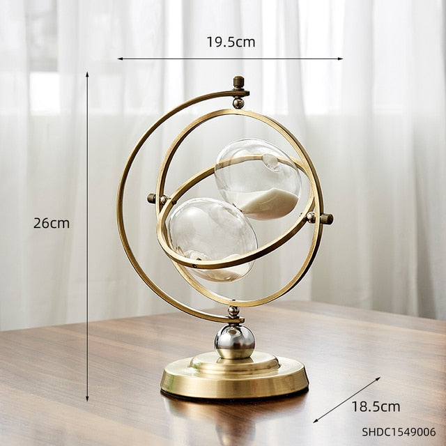 Time Charmer Metal Hourglass Decor | Stornfield