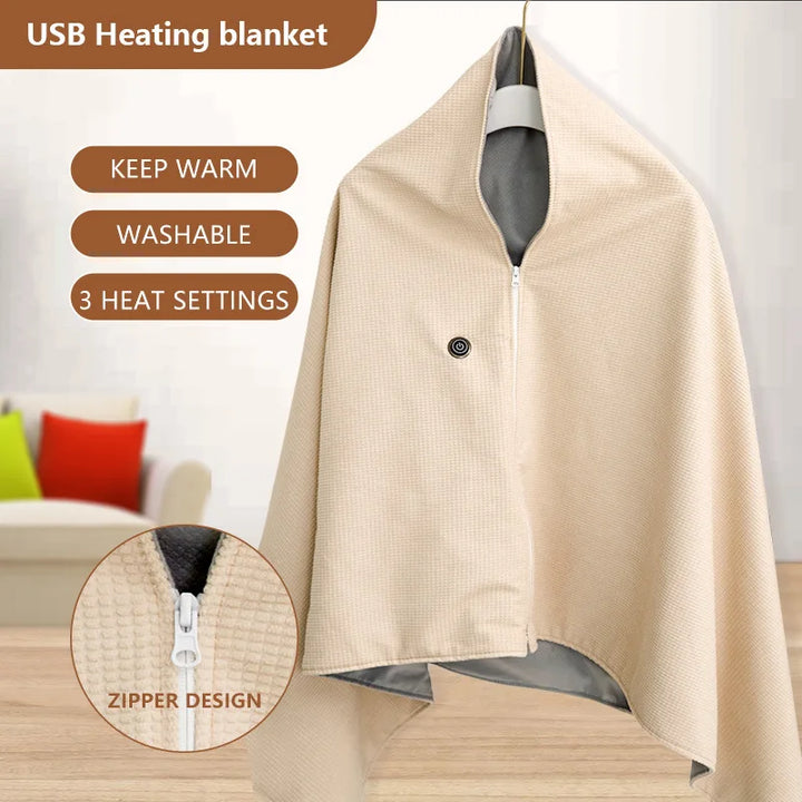 Stornfield | USB Rechargeable Heated Blanket for Winter Travel