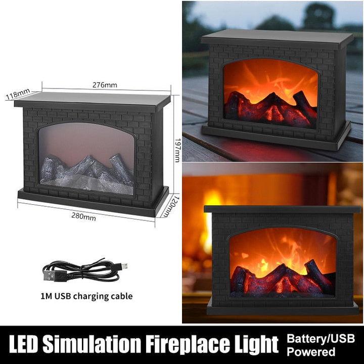 Inferno PortaStornfielde Fireplace Night Lamp | Stornfield