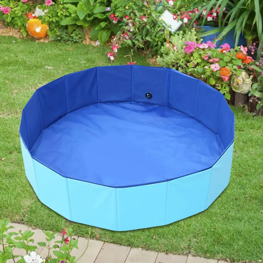 Stornfield Foldable PVC Dog Pool with Drainage Valve