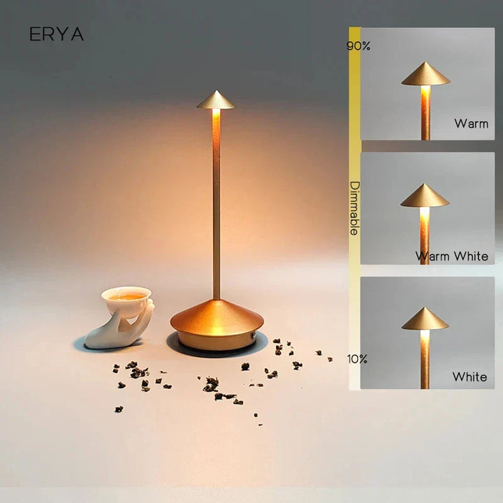 Stornfield | Rechargeable Table Lamp Creative Dining Table Lamp Pina pro Table Lamp Hotel Bar Desk Lamp Decorative Desk Lamp