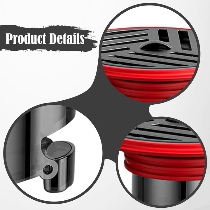 AquaShield Compact Floor Drain – Stainless Steel & Silicone Backflow Protection for Bathroom, Shower & Kitchen Stornfield