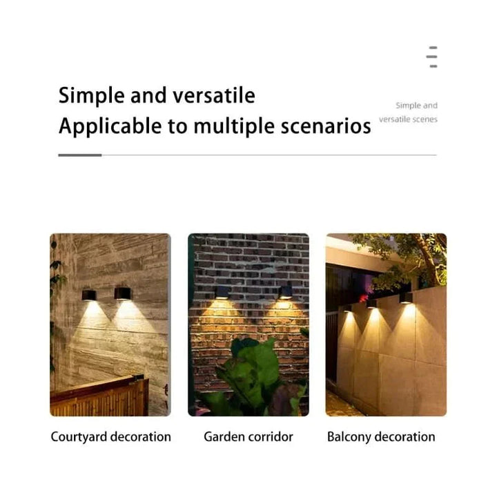 Solar LED Outdoor Wall Light | Stornfield