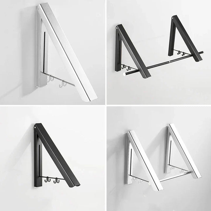 Space Saver FoldaStonrfielde Wall Clothes Aluminum Rack | Stonrfield