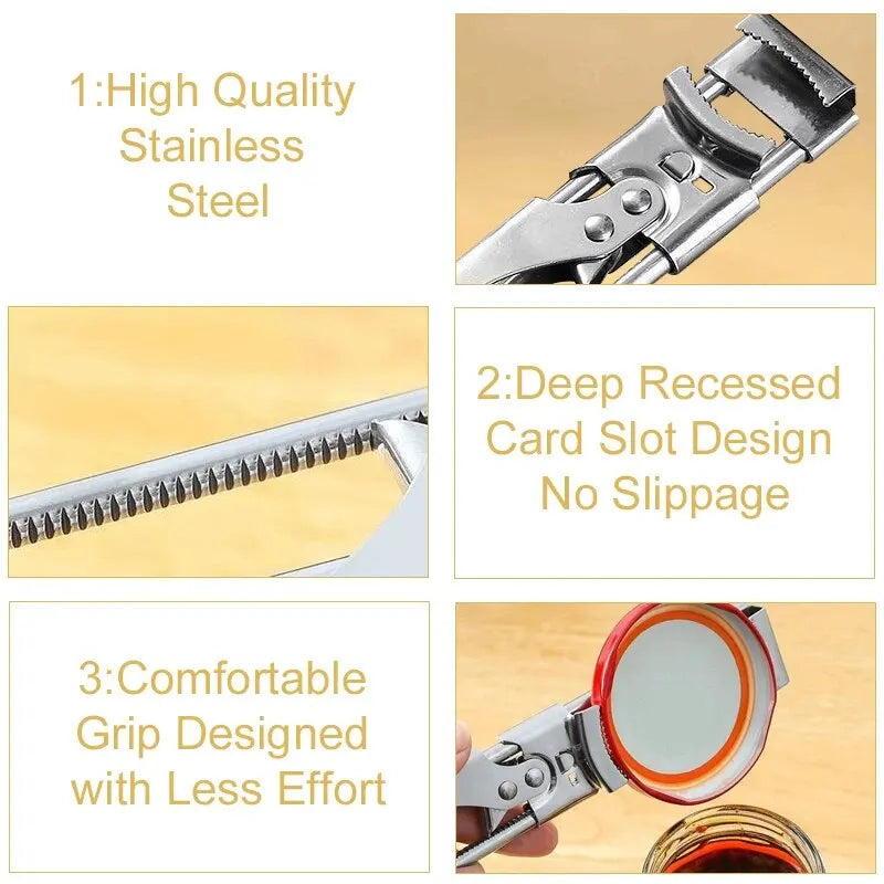 Stornfield | Adjustable Stainless Steel Bottle Opener | Non-Slip Bottle Opener | New Kitchen Utensil
