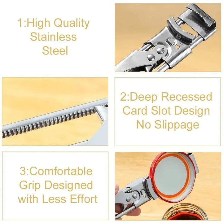 Stornfield | Adjustable Stainless Steel Bottle Opener | Non-Slip Bottle Opener | New Kitchen Utensil