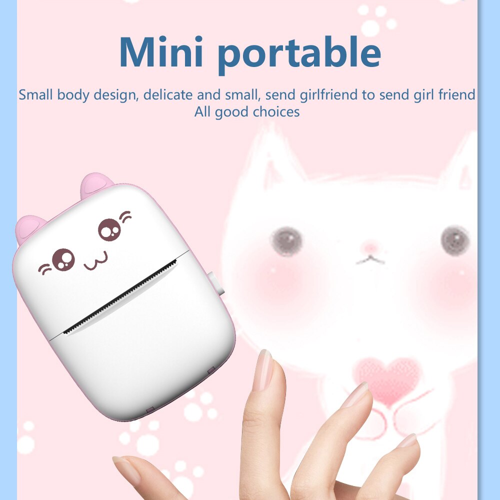 Mini Cat Thermal Stornfielduetooth Label Printer | Stornfield