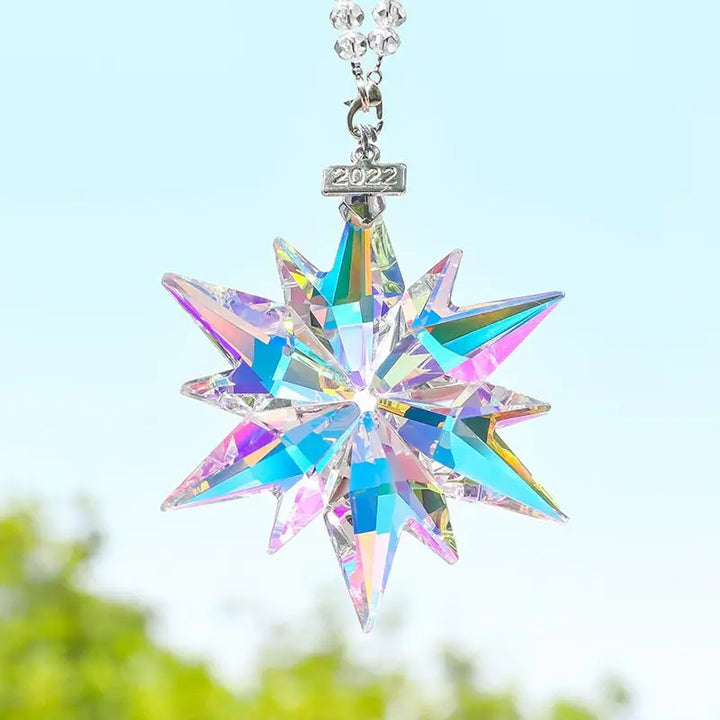 Transparent Snowflake Rainbow Car Pendant Decor | Stornfield