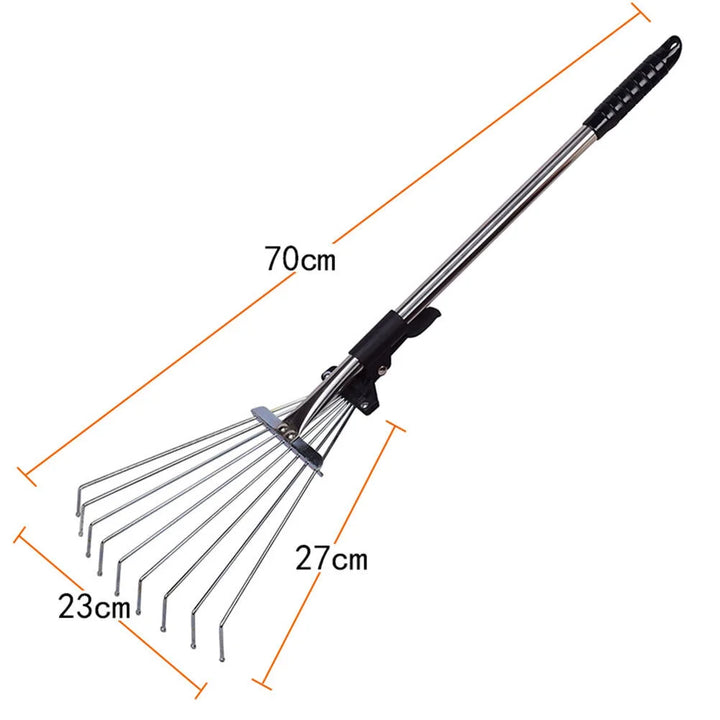 Garden Helper Telescopic Yard Cleaner Leaf Rake | Stornfield