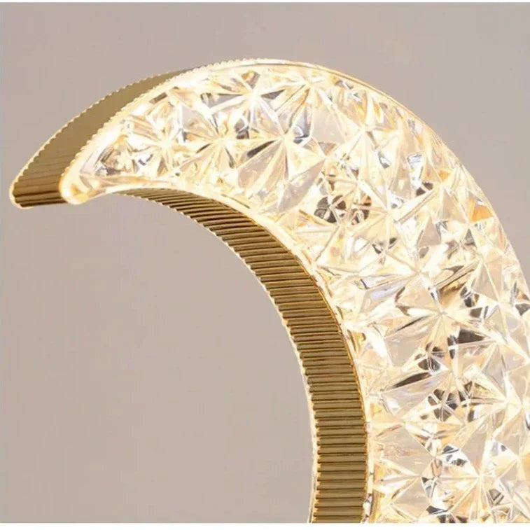 Half Moon Crystal Lamp | Stornfield