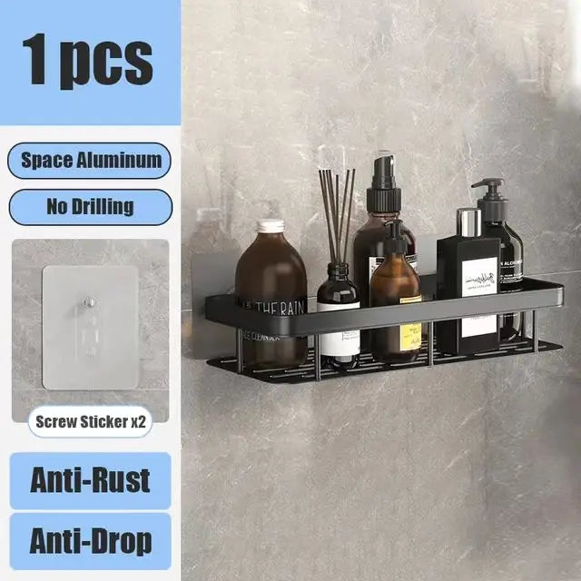 Shower shelf without drilling aluminum | Stornfield