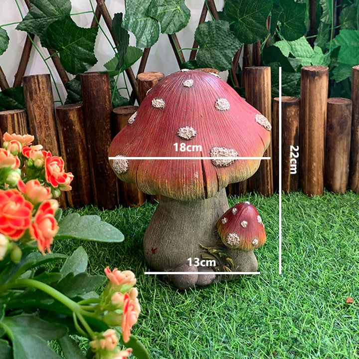 Outdoor Fairy Mushroom Resin Garden Decor | Stornfield