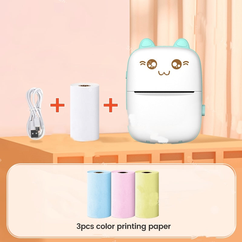 Mini Cat Thermal Stornfielduetooth Label Printer | Stornfield
