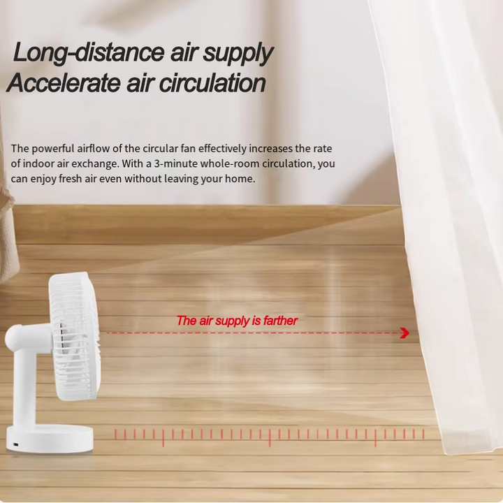 USB Desktop Oscillating Fan with Adjustable Head and Powerful Airflow | Stornfield