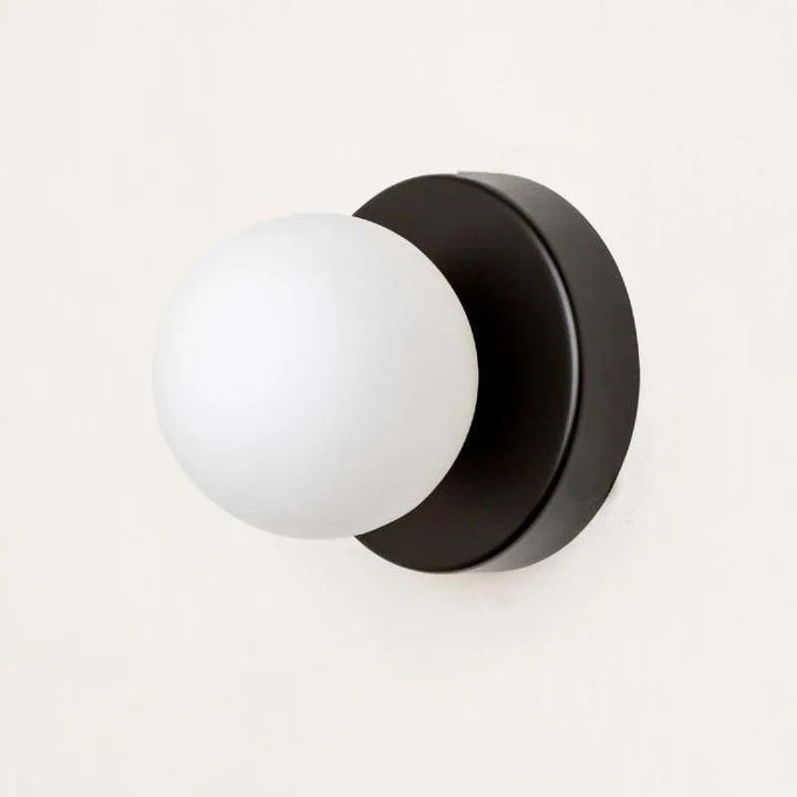 Stornfield | LumiGlobe - Mid-Century Modern Glass Block Wall Lamp