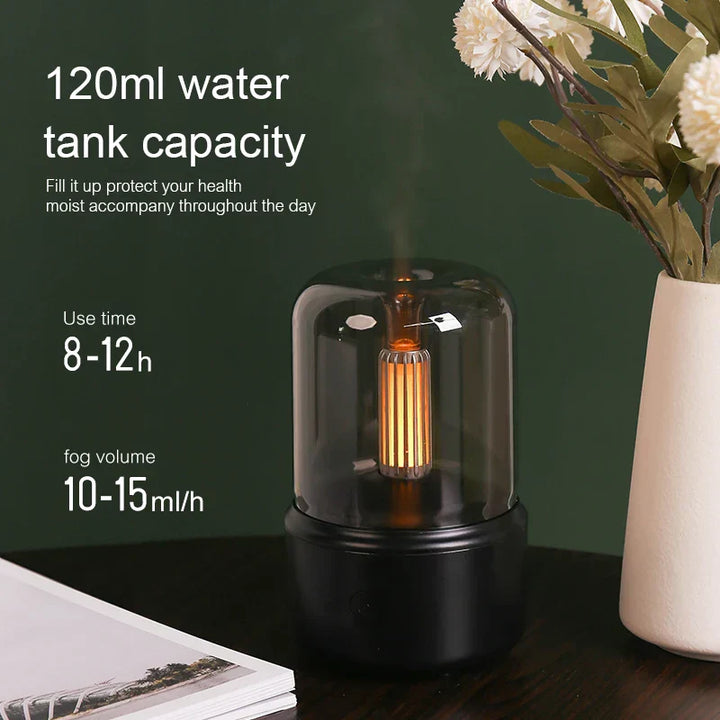 Stornfield | Retro Aroma Diffuser with Night Light - USB Essential Oil Humidifier for Home and Office