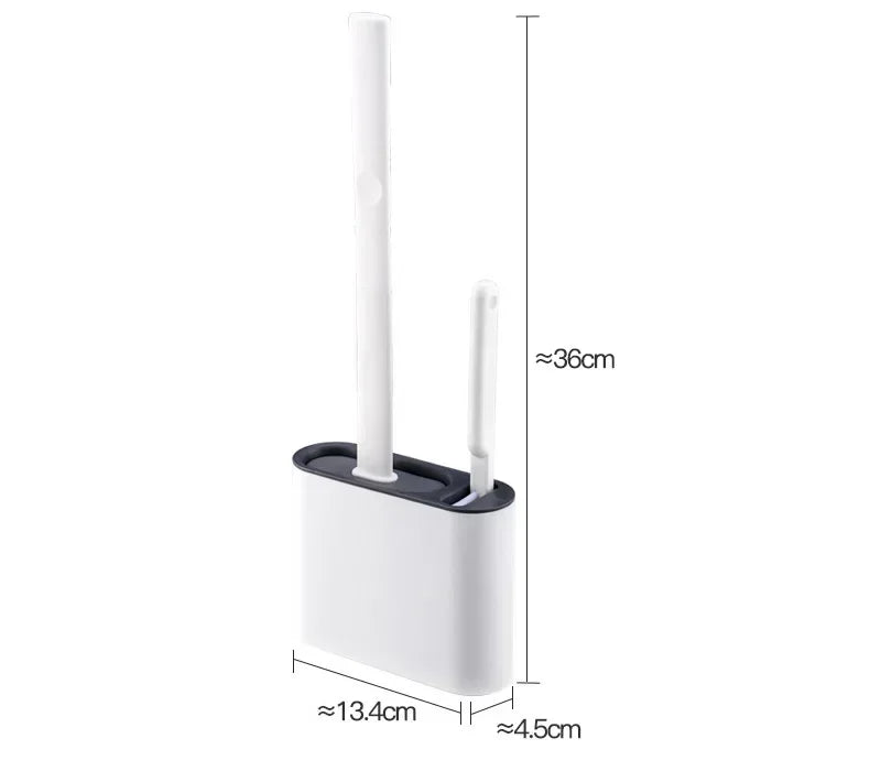 FlexiClean Silicone Toilet Brush Set Stornfield