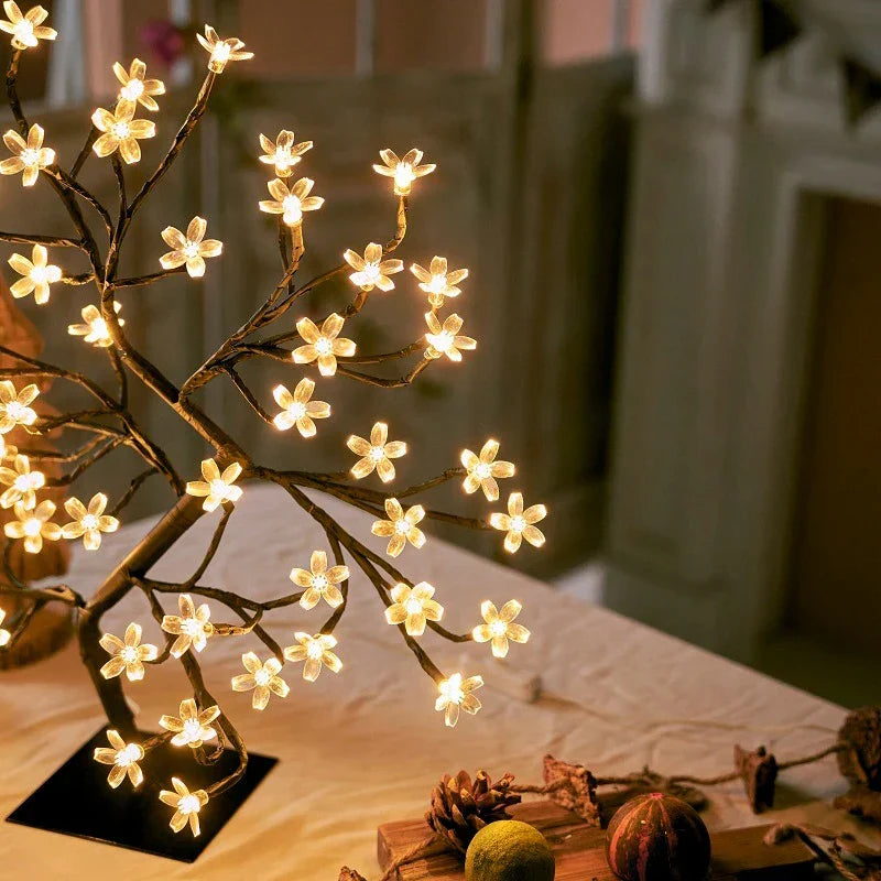 LED Blossom Tree Lamp – Cherry Blossom Design for Living Room and Bedroom Decoration | Stornfield
